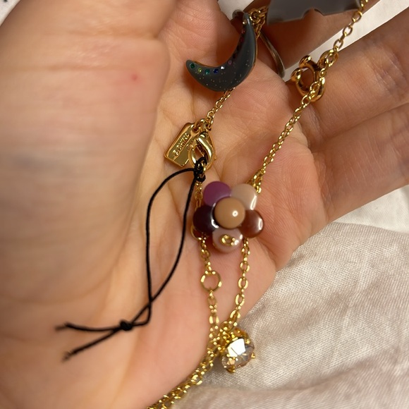 NWT Coach gold tone Moon And Flower Charm Bracelet - Picture 4 of 4